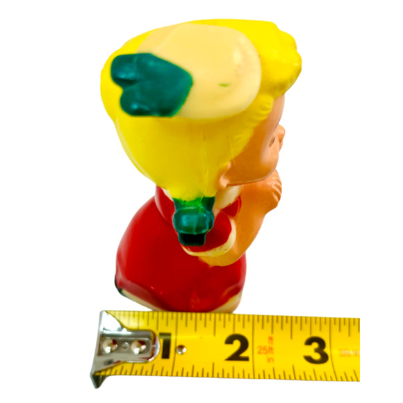 Vintage Hard Plastic Girl Figurine Blonde Kneeling Made in Hong Kong 5" Sailor - Picture 8 of 8